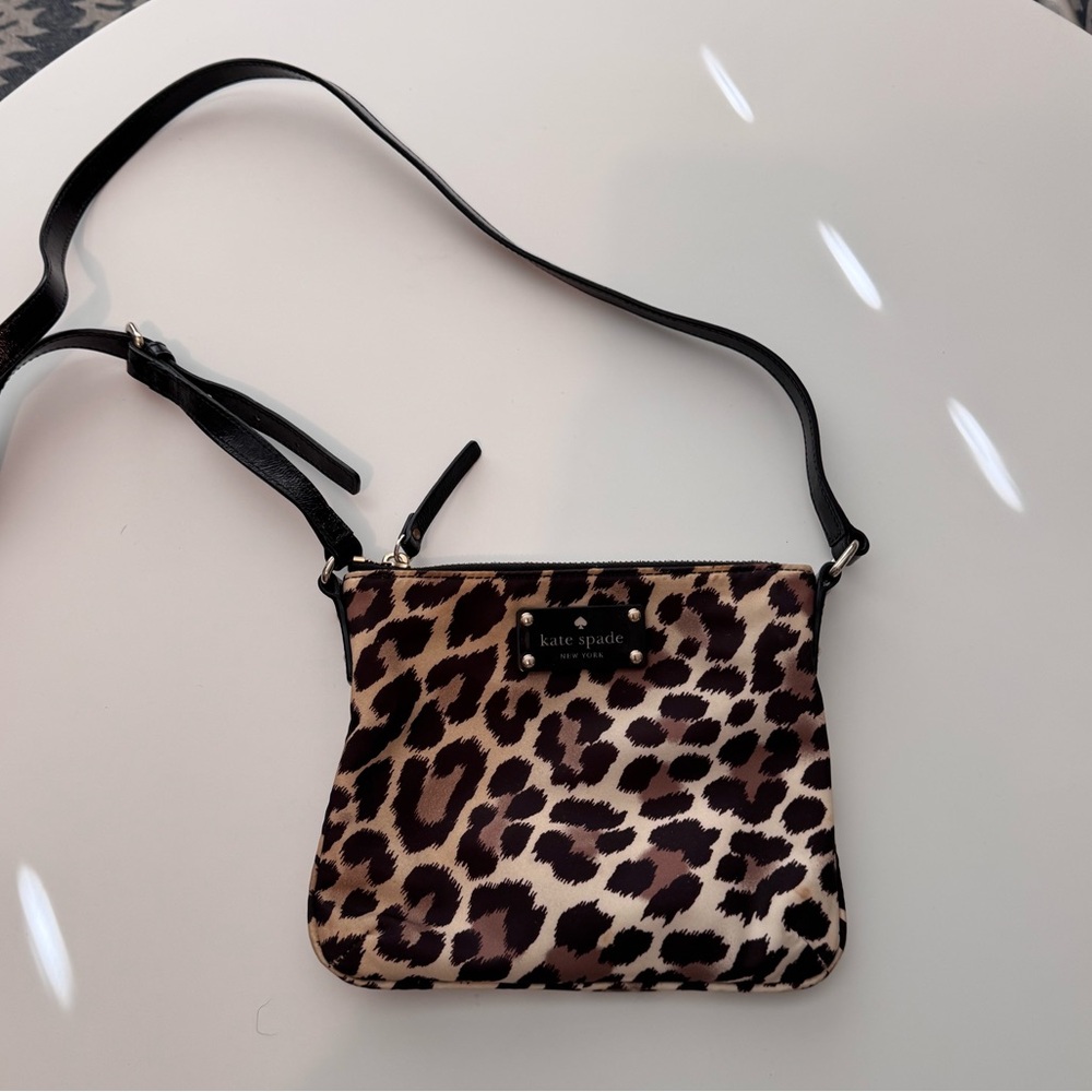Kate Spade leopard crossbody purse